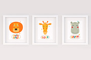Cute animals of Africa. Vector set, an Animal Illustration by Sumacj (Thumbnail 5 of 8)