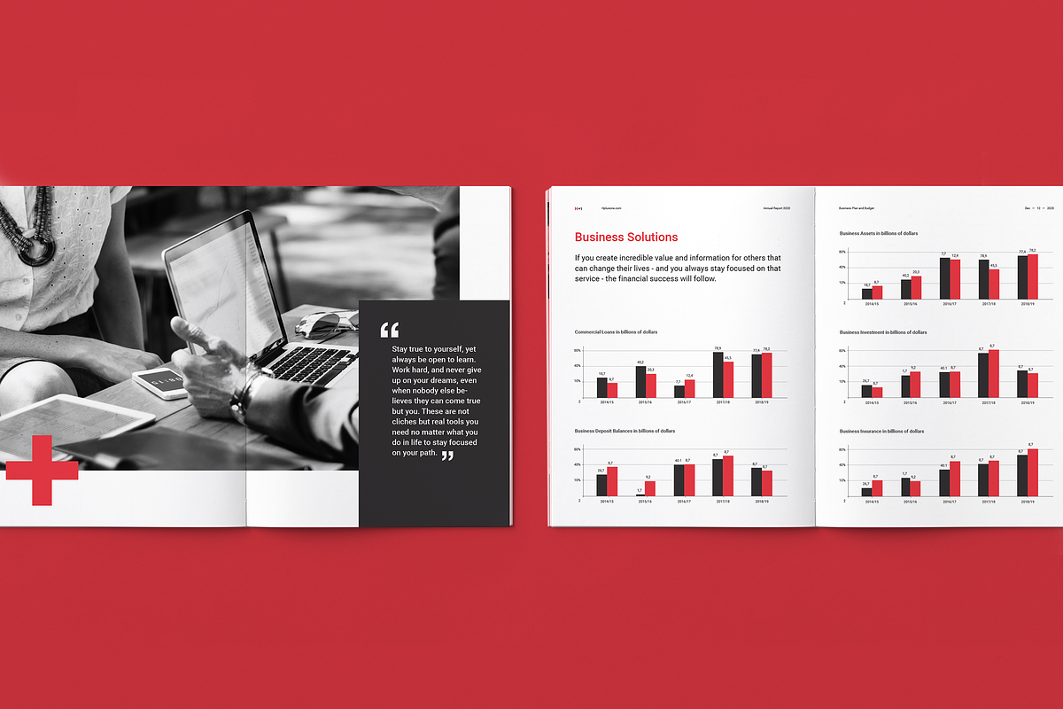 Annual Reports, a Brochure Template by BOXKAYU (Photo 11 of 17)