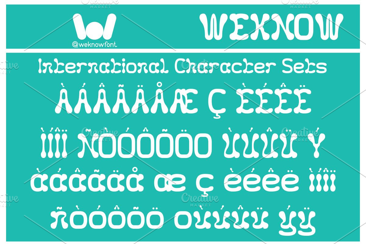 Fluidity font, a Font by weknow (Photo 8 of 8)