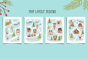 Holiday Santa Village Illustrations, a Background Graphic by CreativeChristiana (Thumbnail 9 of 15)