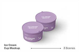 Ice Cream Cup Mockup, a Packaging Mockup by renderstockmarket