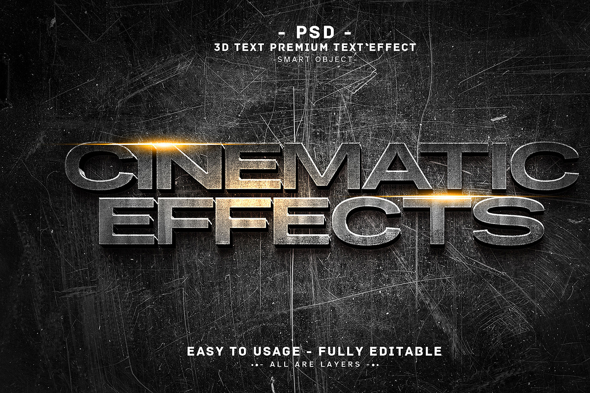 Cinematic effects 3d text, a Layer Style Add-On by Md Jahidul99