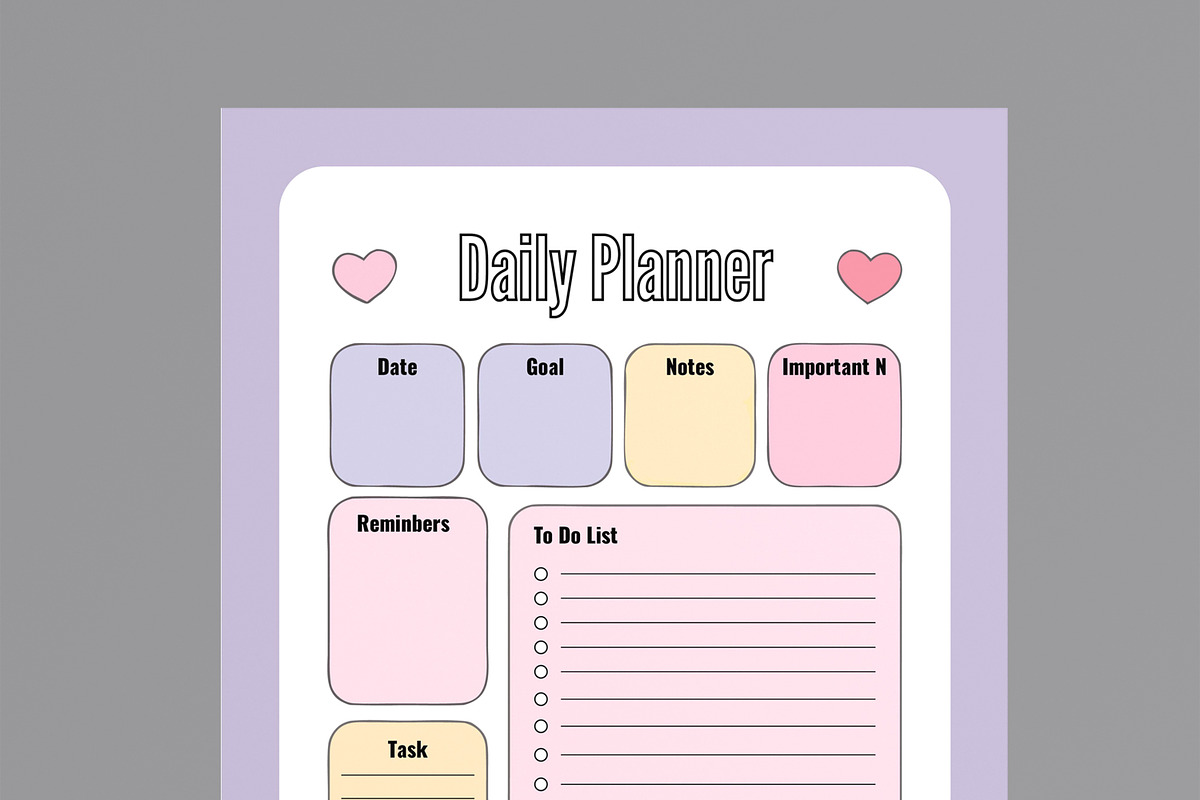 Creative Daily Weekly Planner Design preview 4