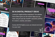 50 AI Digital Product Ideas, Canva, a Templates & Theme by Makii Templates (Thumbnail 2 of 4)
