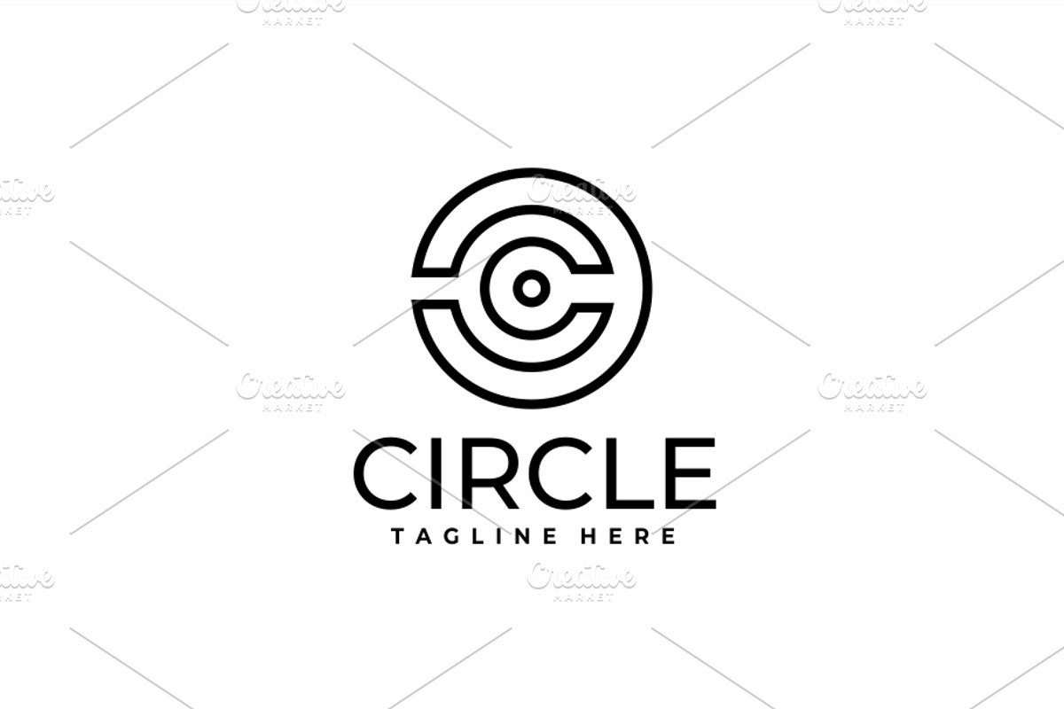 Circle Cut - Geometric Letter C Logo, a Branding & Logo Template by yopie (Photo 3 of 4)