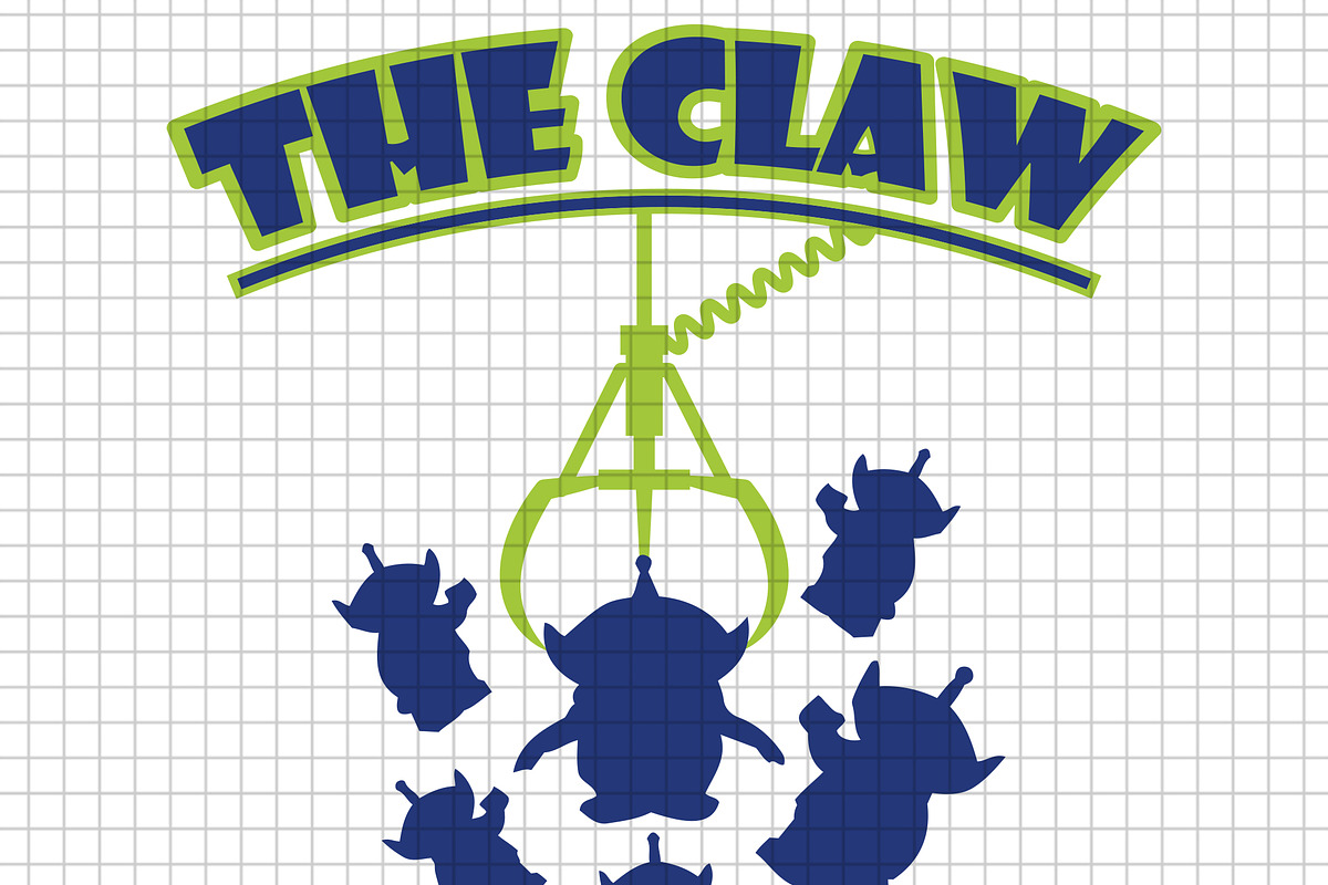 toy story,disney,aliens,the claw svg, an Object Graphic by