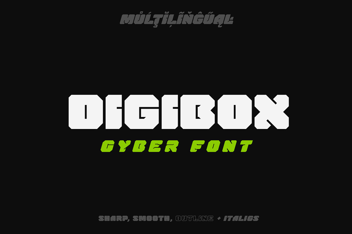 DigiBox, a Symbol Font by Sentavio (Photo 1 of 6)