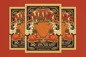 Thanksgiving Flyer, a Flyer Template by Muhamad Iqbal hidayat