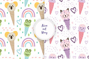 Ice cream animals collection., an Animal Illustration by Kira Konoshenko (Thumbnail 7 of 11)