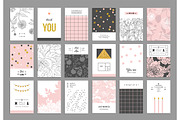Trendy Cards  VECTOR set, a Card Template by Lera Efremova (Thumbnail 3 of 4)