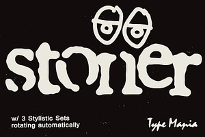 Stoner TM – Distressed Dynamic Font, a Serif Font by Type Mania
