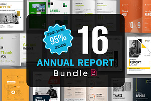 Annual Report Bundle, a Brochure Template by ContestDesign