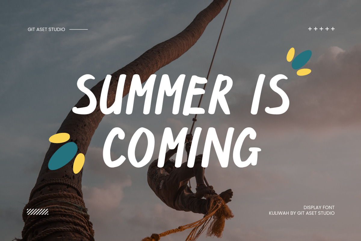 Kuliwah - Display Brush Font, a Handwritten Font by gitasetstudio (Photo 5 of 6)