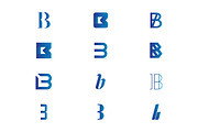 12 B Letter Logos - Vector & Mock-Up, a Branding & Logo Template by Multiple (Thumbnail 4 of 5)