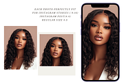 Melanin Beauty Models Stock Images, a Beauty & Fashion Photo by MarkoPresets (Thumbnail 8 of 10)