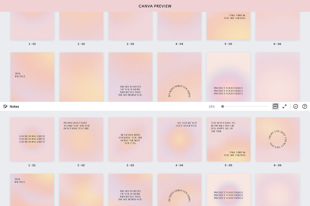 Pink Gradient Instagram Bundle, a Social Media Template by Alice Store (Photo 7 of 10)