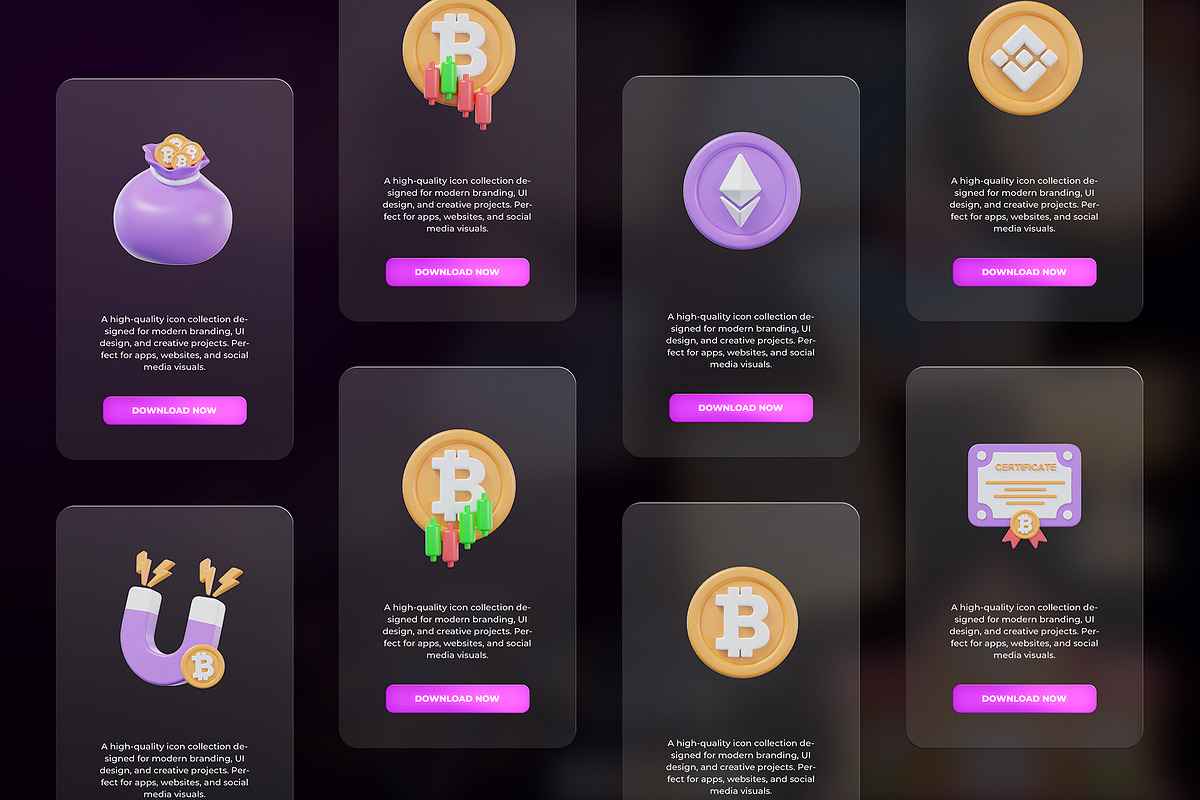 Crypto 3D Icon, an Object Graphic by Artnivora.Std (Photo 3 of 4)