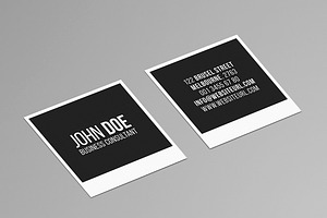 Square Photography Business Card 2