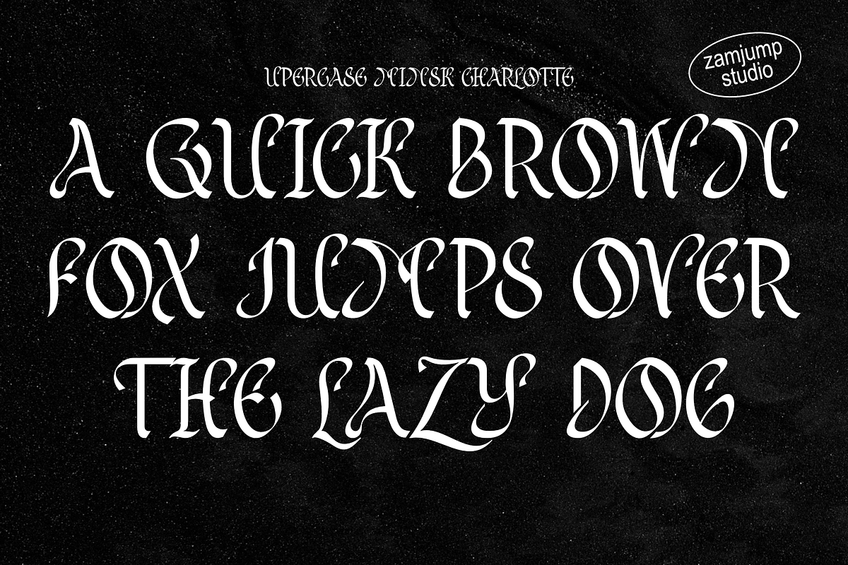 Minsk Charlotte - Unique Calligraphy, a Blackletter Font by zamjumps (Photo 6 of 12)