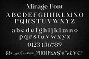 Mirage - Premium High Contrast Font, a Sans Serif Font by OWPictures (Thumbnail 9 of 9)