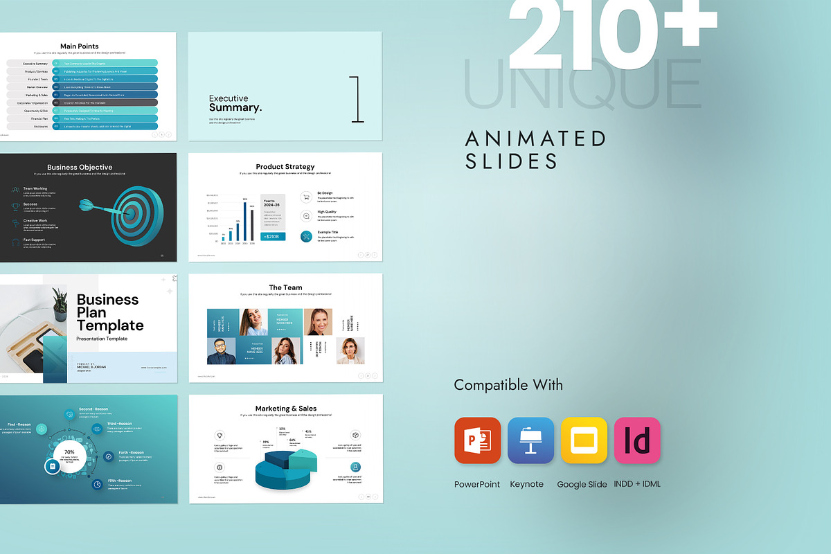 Business Plan PowerPoint Template, a Presentation Template by creathrivestudio (Photo 2 of 30)