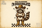 Funny Raccoon PNG Sublimation Bundle, an Object Illustration by Sublimation Artist (Thumbnail 6 of 23)