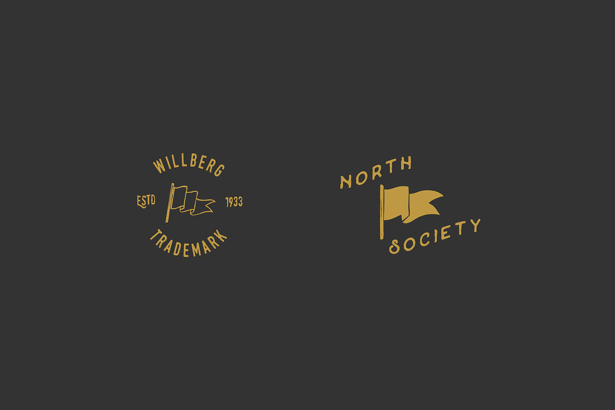 Vintage Flags Vector, a Branding & Logo Template by Uncle Wiel (Photo 2 of 6)