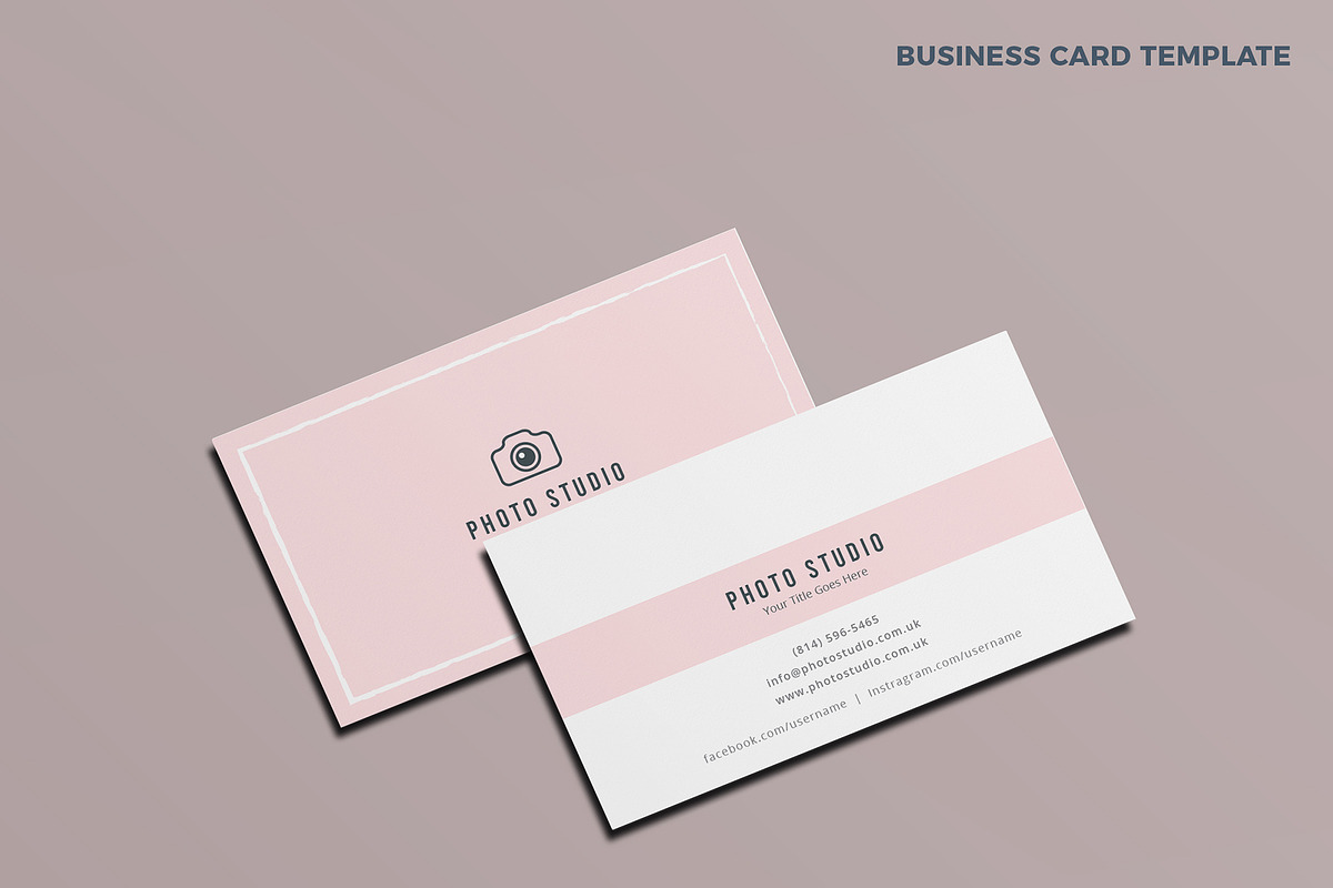 Photography Business Card Template, a Business Card Template by TelaTemplates (Photo 6 of 6)