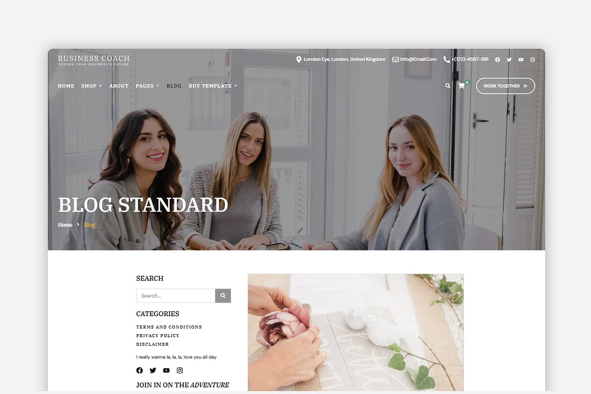 Business Coach WordPress Theme preview 5
