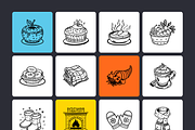 Cute Thanksgiving Doodles Set, an Outline Icon by Brickclay (Thumbnail 8 of 9)