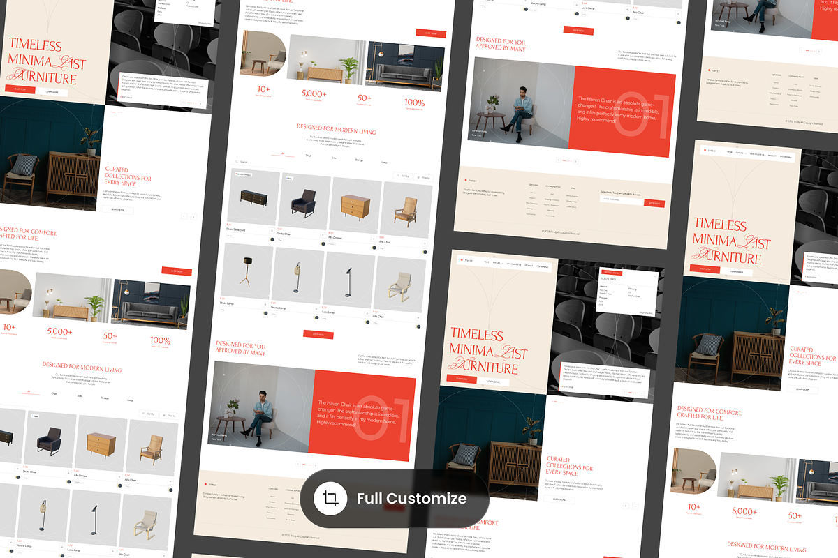 Timely - Furniture Store, a Landing Page Template by SLAB! Design (Photo 3 of 4)