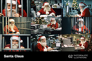 Santa Claus. 62 images, a Holiday Photo by Handmadefont (Thumbnail 4 of 15)