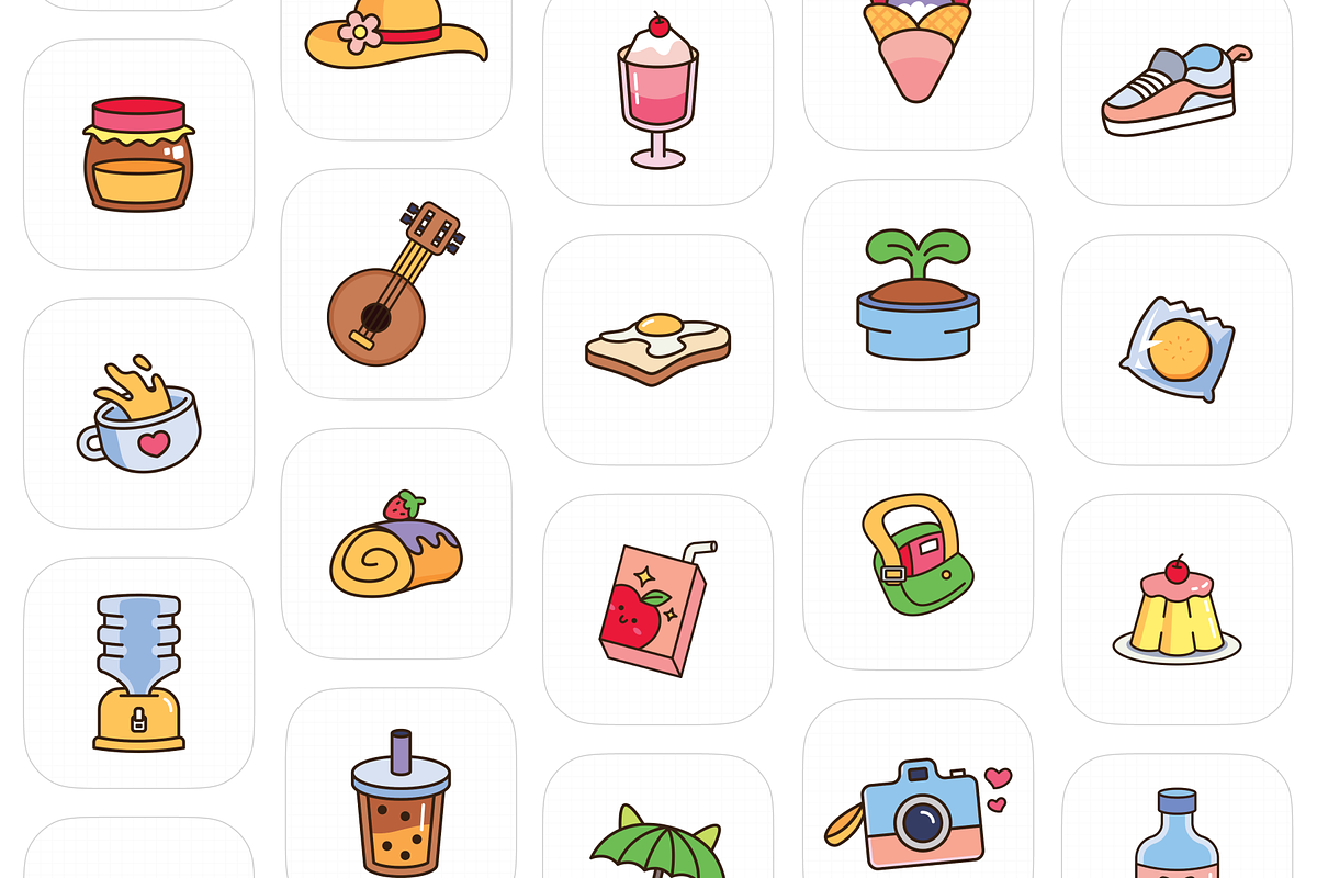 Kawai Cute Elements, an Object Graphic by Illustrava (Photo 9 of 9)