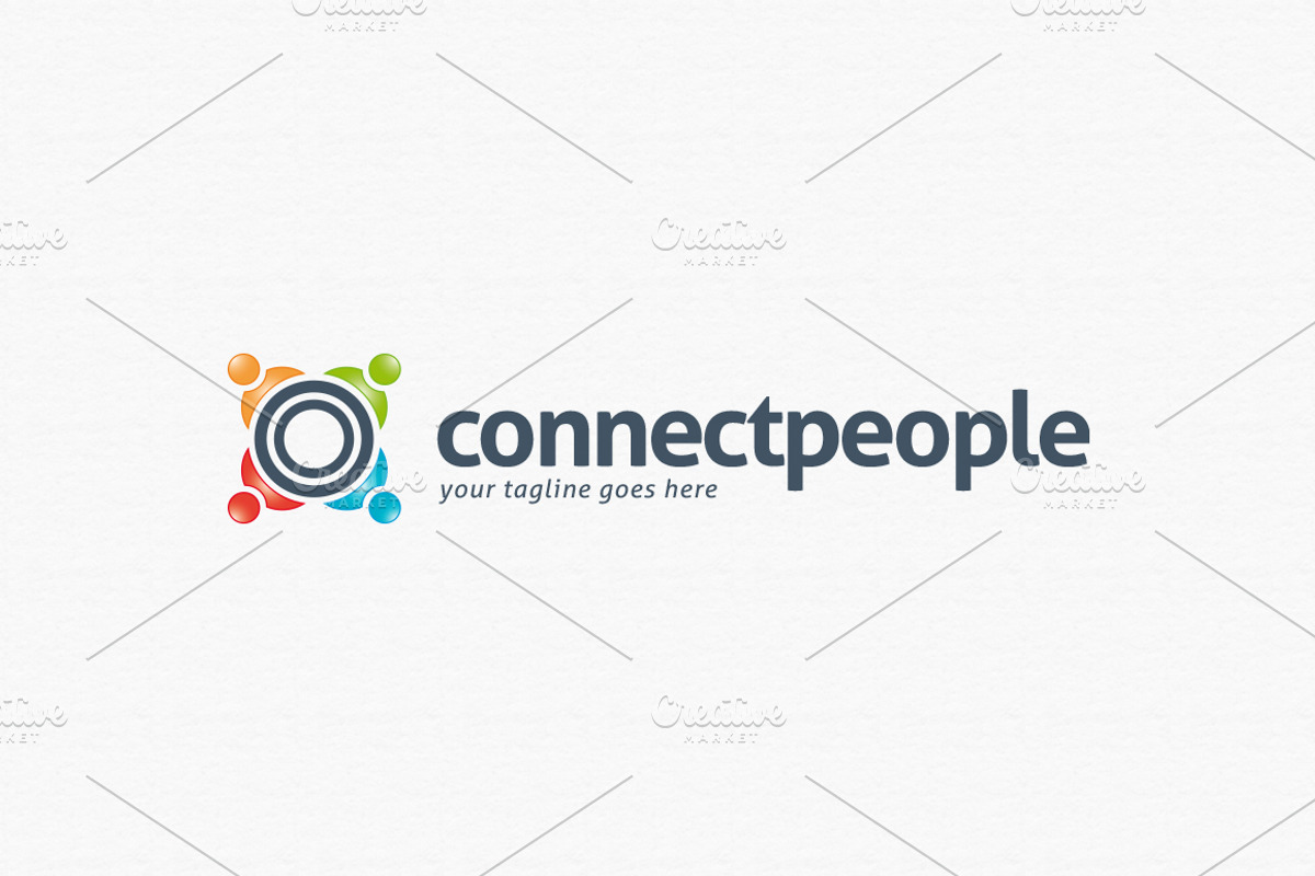 Connect People Logo Template, a Branding & Logo Template by PixaSquare (Photo 3 of 5)
