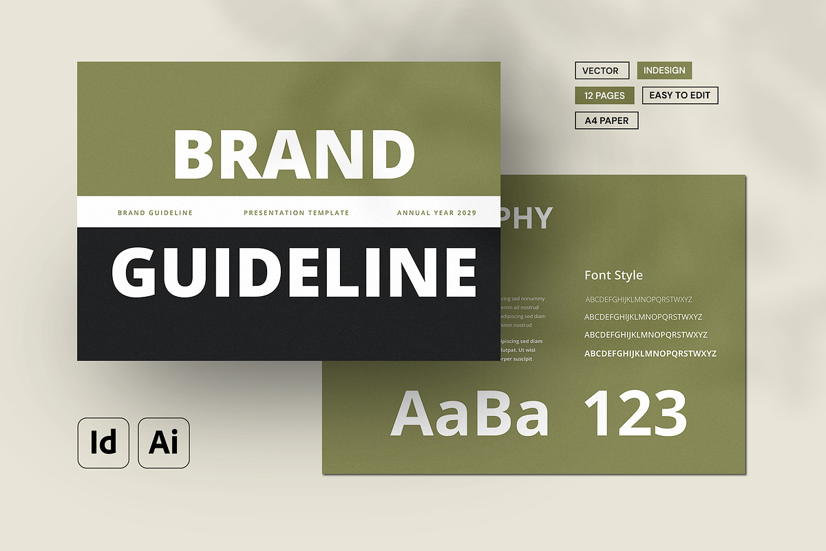 Brand Guidelines, a Brochure Template by Pixelpick (Photo 1 of 10)