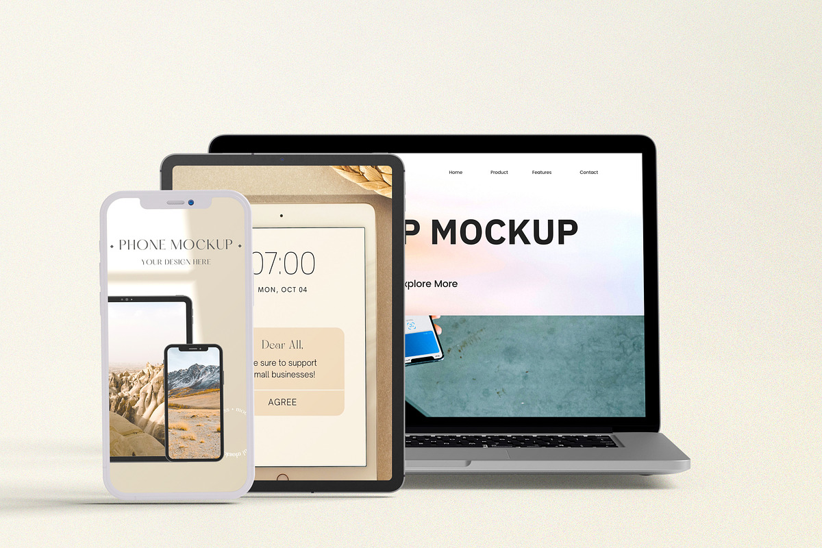 Multi Devices Responsive Mockup, an iPad Mockup by 2M GRAPHICS DESIGN (Photo 4 of 5)