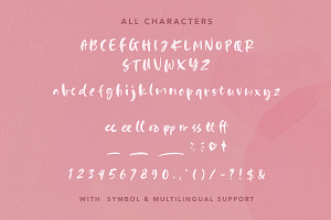 Happy Pink - Handwritten Font