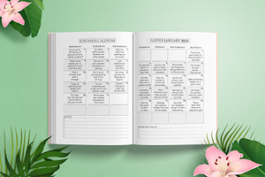 Editable Happiness Calendar 2023