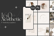 CANVA & PS / 160+ Aesthetic template, a Social Media Template by Simple có (Thumbnail 1 of 19)