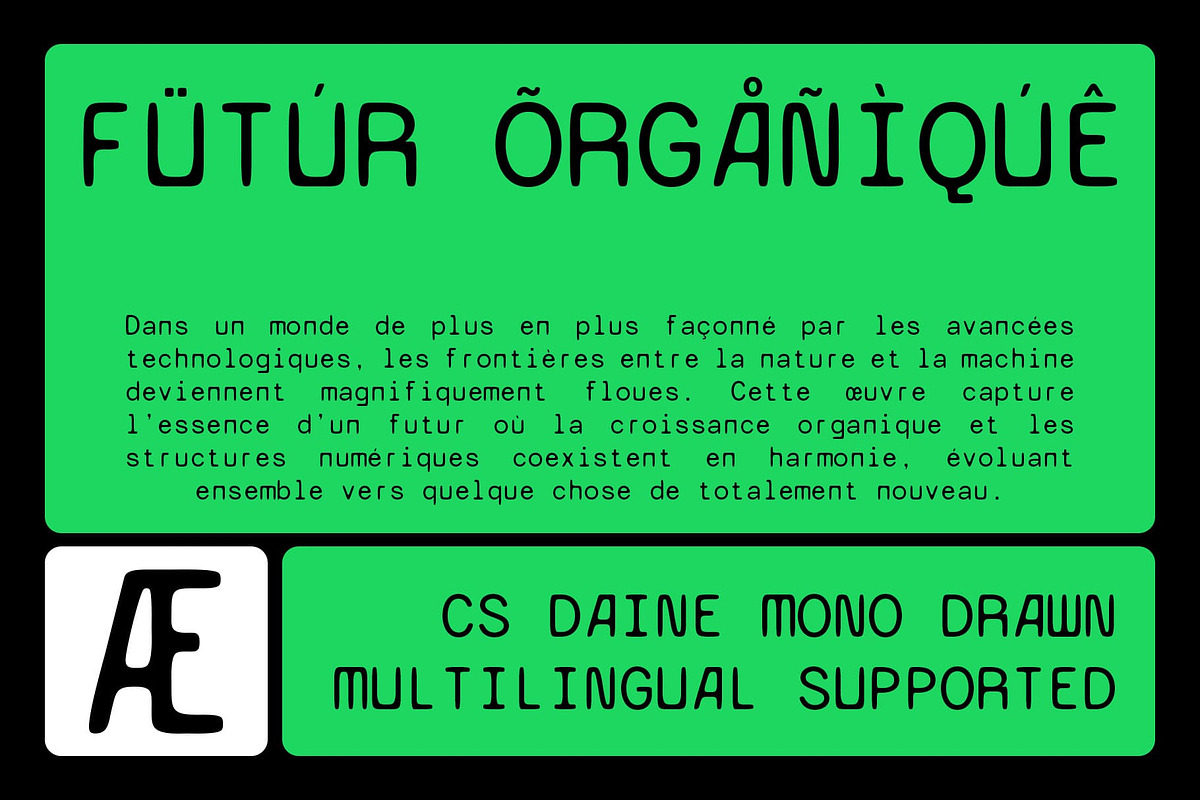 CS Daine Mono Drawn, a Sans Serif Font by Craft Supply Co. (Photo 7 of 8)