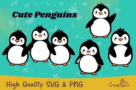 Cute Penguin SVG Bundle
