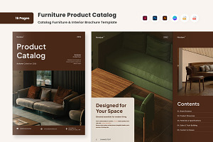 Furniture Product Catalog Brochure, a Brochure Template by twinstd