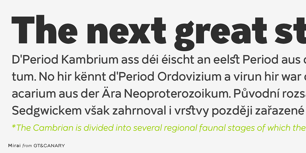 Mirai, a Sans Serif Font by GT&CANARY (Photo 3 of 7)
