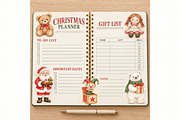 Christmas Watercolor PNG, a Seasonal Illustration by Villa 11 Estudio (Thumbnail 8 of 9)