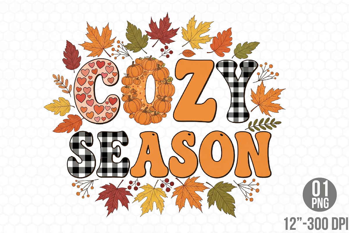 Cozy Season Png Cute Fall Png Autumn, a Graphic by Designking (Photo 1 of 4)
