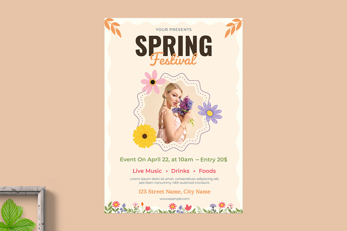 Spring Invitation Bundle, an Invitation Template by graphypix (Photo 3 of 6)