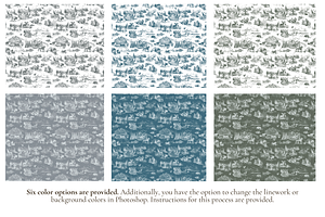 Montana Seamless Pattern Set