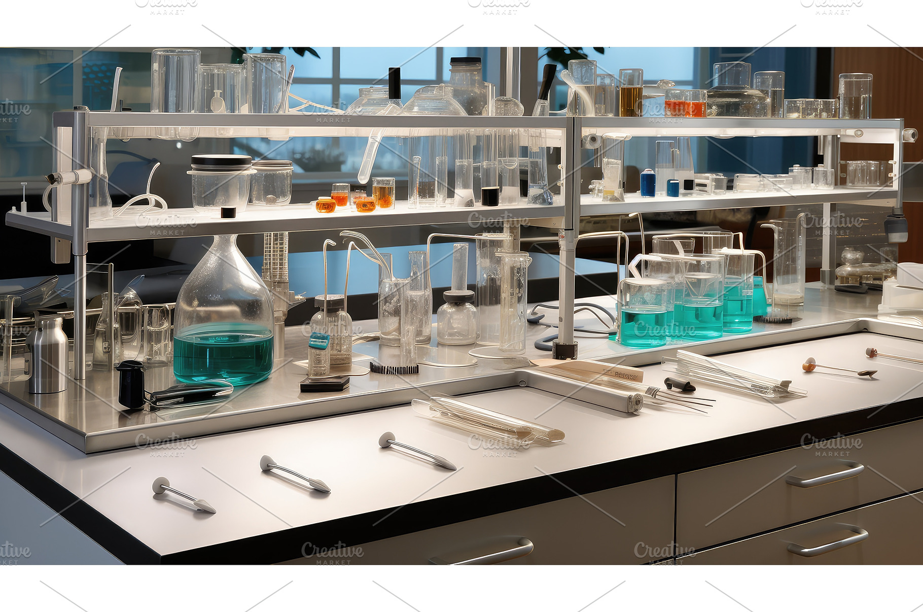 equipment laboratory bench ai, a Technology Photo by pikepicture