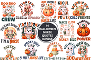 14 Halloween Nurse Quotes PNG Bundle, a Decorative Illustration by ClipArtTime (Thumbnail 1 of 3)