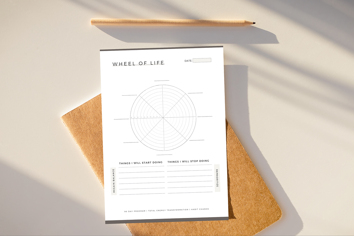 Wheel of life Canva Template - CANVA, a Brochure Template by Designs by ...